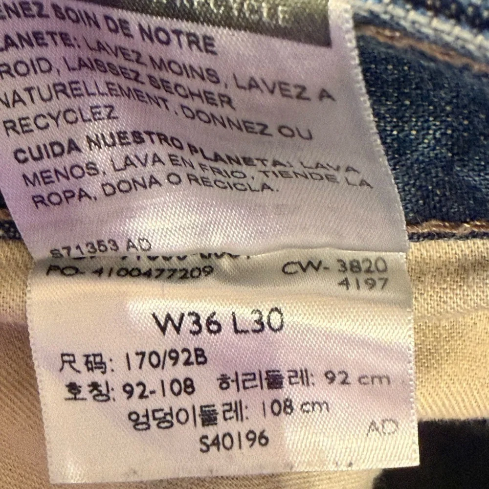 Signature Levi Strauss W36 L30 Carpenter Jeans Relaxed Fit Workwear 100% Cotton